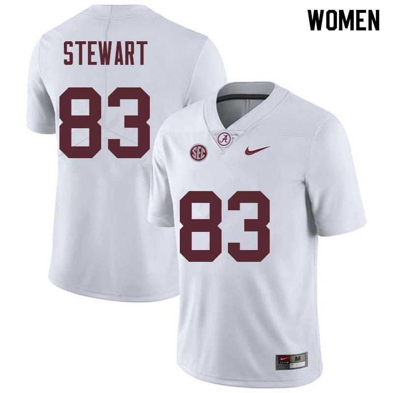 Alabama Crimson Tide Women's Cam Stewart #83 White NCAA Nike Authentic Stitched College Football Jersey OU16R17BQ